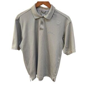 COLUMBIA Sportswear Shirt Mens M Medium‎ Brown Pullover Polo 1/4 Button Up